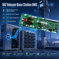 Unité de gestion de batterie (BMS) haute fiabilité avec surveillance à distance, personnalisée, 48V 51.2V 20A RS485 pour PCBA OEM ODM