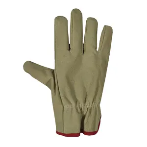 Fabrik Großhandel gelb benutzer definierte Leder Fahr handschuhe