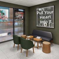 Offres Spéciales : Ensembles de Mobilier Commercial pour Restaurants – Tables Rondes en Bois Personnalisées pour Fast-Food, Chaises en Cuir et Banquettes Vertes pour Cafés