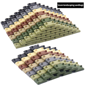Mini accessoires de la Seconde Guerre mondiale, soldats, scène de rue militaire, terrain d'entraînement, sac de sable, forteresse, armes, ensembles de blocs de construction, jouets, cadeaux - Product Image 6