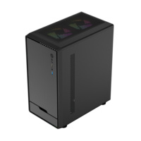 Yeni Özelleştirilmiş Mid Tower SPCC Malzemeli Micro ATX Oyun Bilgisayarı Kasası Raf Montajlı Masaüstü Küçük Özel Tasarım