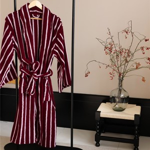 Commercio all'ingrosso accappatoio Jacquard taglio pila 100% <span class=keywords><strong>tessuto</strong></span> di cotone materiale <span class=keywords><strong>per</strong></span> le donne degli uomini leggero assorbente accappatoio - Product Image 3