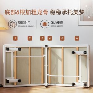 เตียงพับโครงเหล็กขนาดเดี่ยว พับได้ ใช้ในบ้าน/สำนักงาน/พักผ่อน - Product Image 5