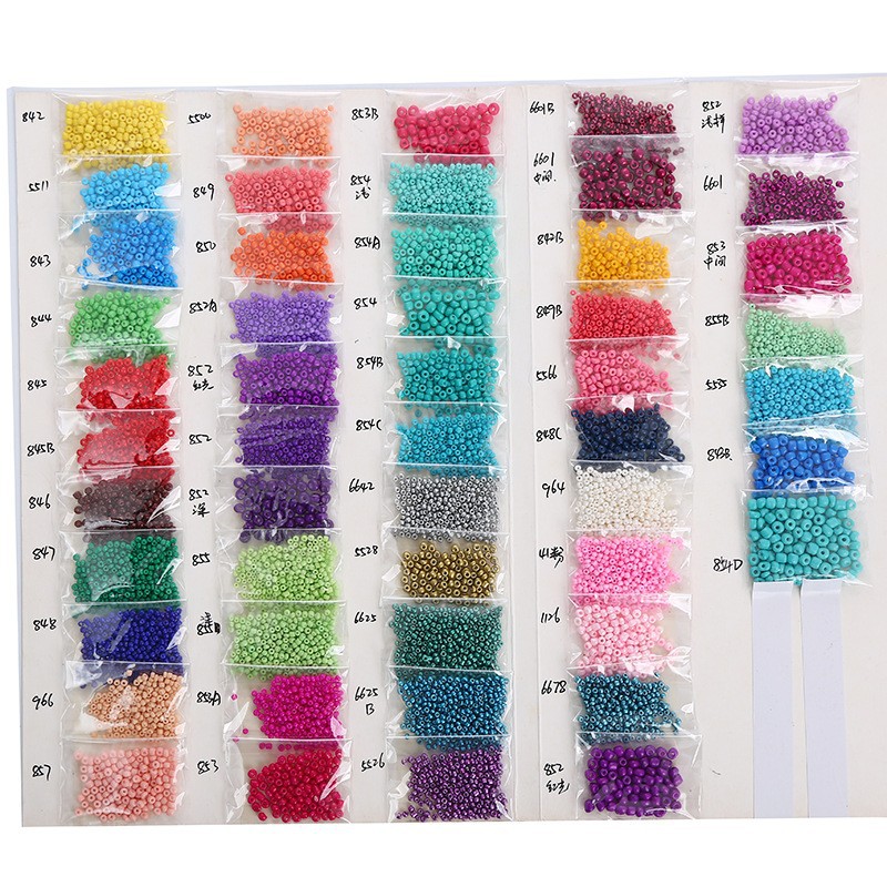 Lan Guang Wholesale 2mm 3mm 4mm Glass Seed Beads Charm Czech Beads Small DIY Glass Seed Beads for DIY Jewelry Making Accessories