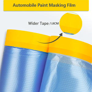 Ruban de masquage en <span class=keywords><strong>film</strong></span> plastique UJANG avec <span class=keywords><strong>film</strong></span> de protection, masqueur manuel pour la peinture, <span class=keywords><strong>film</strong></span> de masquage automobile pré-collé décoratif - Product Image 3