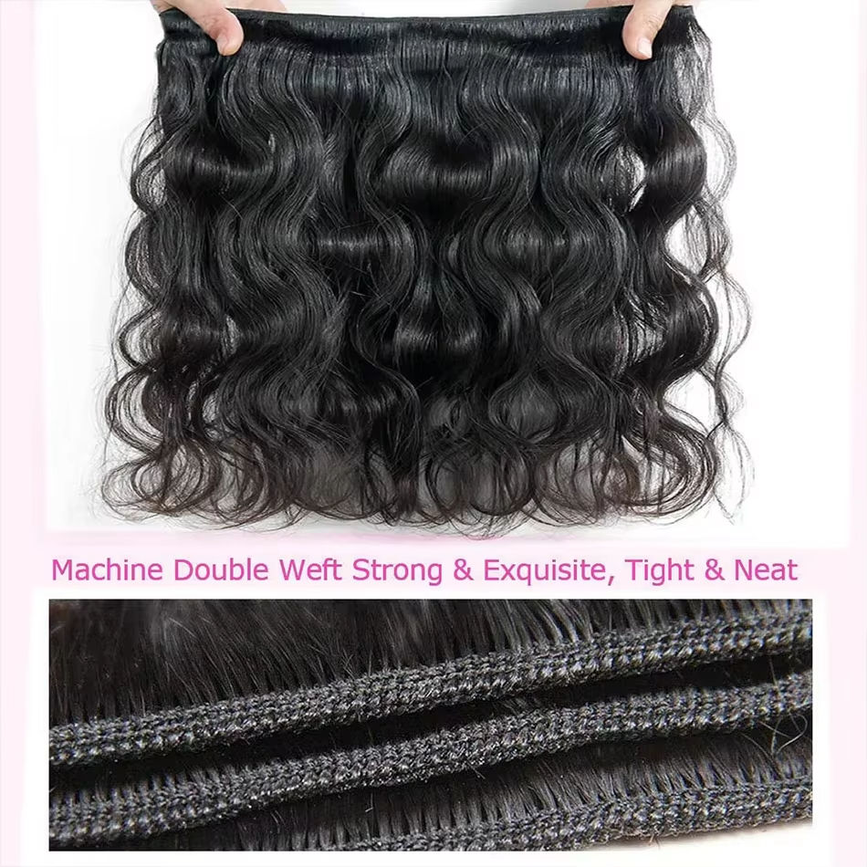 Body Wave 3 4 Bundles Human Hair Brazilian Remy 100% Unprocessed 30 32 ...
