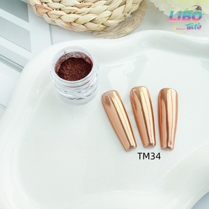 Wholesale Magic Mirror <b>Chrome</b> <b>Powder</b> <b>Nail</b> Decorative 6 Colors New Bright Smooth <b>Chrome</b> Glitter Pigment - Product Image 2