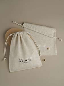 Bolsa de Regalo con Cordón de Algodón Ecológica Personalizada con Logotipo Promocional al por Mayor, Color Personalizado, Múltiples Tamaños para Almacenamiento de Zapatos y Empaque - Product Image 4