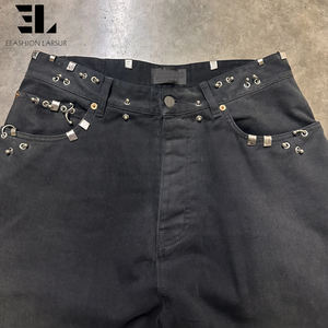 Pantalones cargo de lona de pato, sarga de algodón con lavado desgastado, holgados y rectos, tácticos, para trabajo y patinaje - Product Image 3