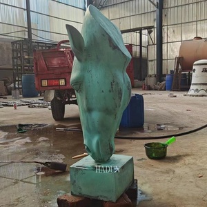 Famous Bronze Large Size Still Water Horse Head Statue <strong>London</strong> - Product Image 5