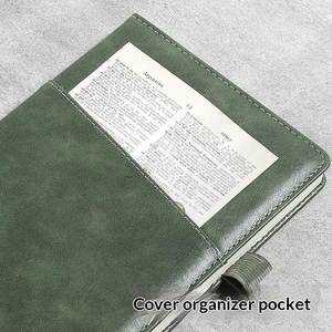 Carnet de notes professionnel A5 personnalisé en cuir PU, couverture rigide, 100 feuilles, pour enregistrement de réunions, pages épaissies, pour bureau simplifié, modèle 2026 - Product Image 2