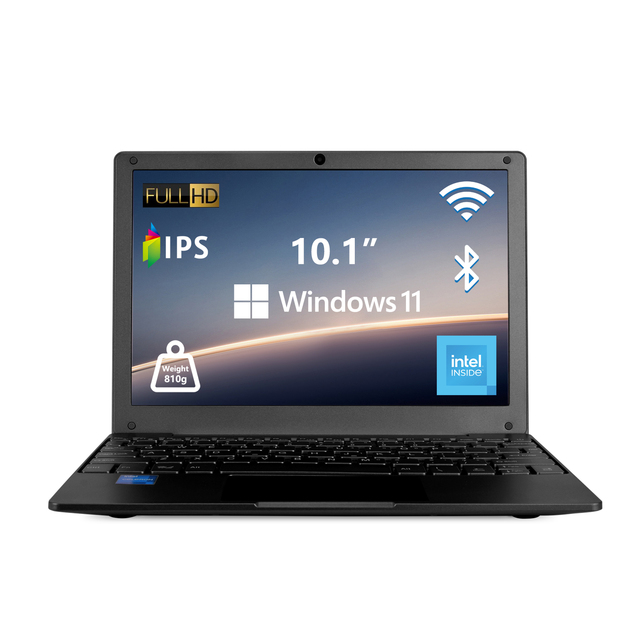 Customizable 10.1 Inch Mini Notebook Intel Celeron N4000 8GB RAM 128GB SSD Windows 11 Laptop for Education Market