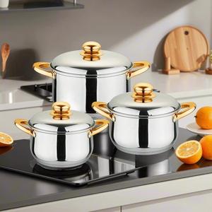 2026 New Stainless Steel Casserole <b>Cookware</b> <b>Set</b> Modern Design Dish Pots for Eco-Friendly Cooking - Product Image 4