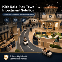 Centre de jeu d'imitation, modules commerciaux en forme de route, centre commercial intérieur, zone pour enfants, mini centre commercial, projet familial, certifié sécurité