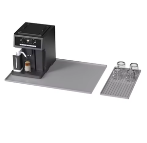 Multi-functional Non-Slip Cafe Maker <b>Mat</b> Kitchen Dish Hot Pads <b>Silicone</b> Coffee Machine Countertop <b>Mat</b> With Detachable Drying <b>Mat</b> - Product Image 2