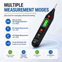 Testeur de tension numérique multifonction, stylo testeur de circuit AC/DC sans contact avec écran LCD, buzzer NCV pour électricien