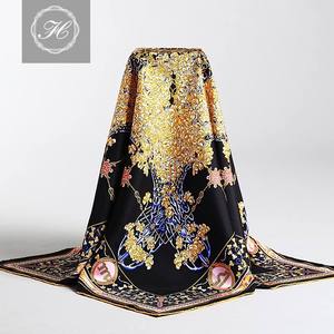 Foulard en <span class=keywords><strong>soie</strong></span> imprimé personnalisé de qualité pour femmes Grand 90*90cm 100% Foulard en <span class=keywords><strong>soie</strong></span> de <span class=keywords><strong>luxe</strong></span> Pure Foulard Femme - Product Image 4