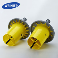 Mangeoire surélevée professionnelle pour volailles Weinier avec pieds détachables, abreuvoir automatique pour poulets 9L 12L 20L 22L pour usage commercial en ferme