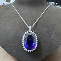 Saphir de laboratoire de haute qualité en gros, pierre précieuse brute, saphir bleu royal de laboratoire, bijoux en saphir sur mesure