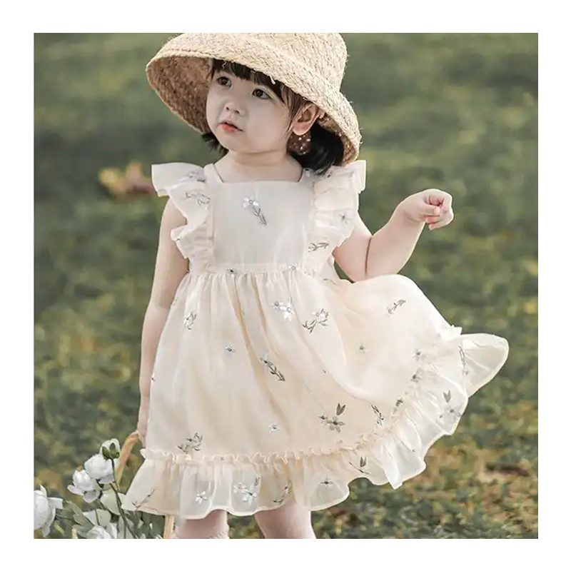 white christmas dresses Elegant Baby Girl Dresses Toddler Satin Puff Dress – marryshe main image 0