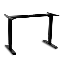 Bureau assis-debout électrique moderne à double moteur, intelligent, ergonomique et durable, avec support de table d'ordinateur en fer pour la maison