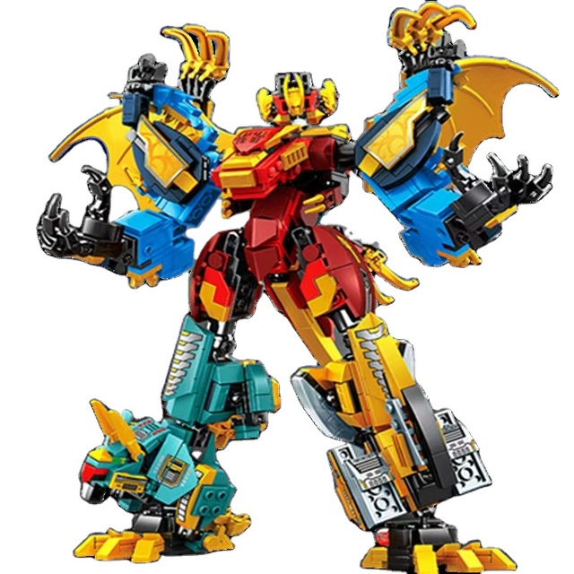 Transforming Building Blocks Educational Assembly CompositeRobot Mecha Dinosaur