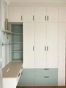 <span class=keywords><strong>Armadio</strong></span> Moderno Personalizzabile Fai-da-te in Legno Massello Bianco, Estensibile e Assemblabile, per Camera da Letto e Soggiorno - Product Image 6