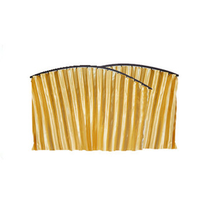 Pare-soleil magnétique pour voiture, ensemble de quatre pièces, tissu occultant épais, isolation thermique pour vitres latérales, or, argent, noir - Product Image 1