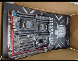 เมนบอร์ด X10X99-16D Huanzhi ของแท้ใหม่ LGA 2011-3 Xeon X99ฟอร์มแฟกเตอร์ E-ATX รองรับ Intel Dual CPU DDR4 RECC NVMe - Product Image 2