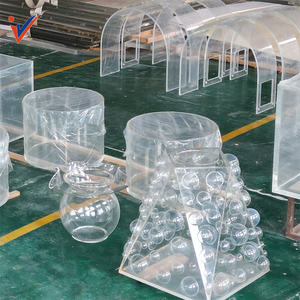 Récipient d'expédition d'aquarium en plastique transparent écologique personnalisable avec acrylique de grande taille Aquarius Foglio forme de taille personnalisée - Product Image 4