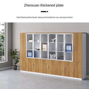 Archivador Moderno XT de Doble Puerta de Madera, Archivador de Oficina con Dos Puertas y Librería en Uno, Archivador de Pie de Origen Chino - Product Image 3