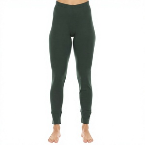 High Waist Breathable Knitted Thin Velour Solid Vintage Style Full Length Pants <b>Leggings</b> for <b>Summer</b> - Product Image 3