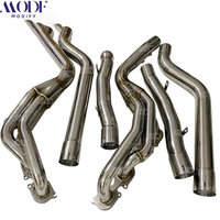 Collecteur d'échappement long en acier inoxydable pour Mercedes W204 C63 AMG V8 M156 – Amélioration des performances
