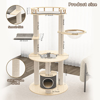 Produits pour animaux de compagnie de qualité export, meubles d'escalade pour chats, tour pour chats standard pour la vente en gros transfrontalière et l'approvisionnement des animaleries