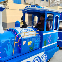 Fournisseur de la Chine Train touristique sans rail électrique touristique de route d'attraction de parc à vendre