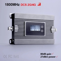 Amplificador de señal 2G 4G de alta potencia 80dBi DCS 1800MHz amplificador de señal móvil inteligente 4G repetidor 2G 4G amplificador de señal celular