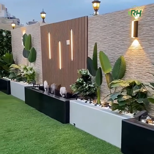 Clôture <span class=keywords><strong>de</strong></span> jardin en WPC écologique et durable avec modélisation 3D pour balcons, maisons et chantiers <span class=keywords><strong>de</strong></span> construction - Product Image 4