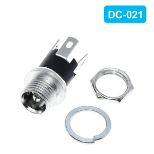 5.5mm x 2.1mm 5.5x2.1 DC cung cấp điện cắm kết nối + nữ kim loại Bảng điều chỉnh gắn kết ổ cắm jack cắm DC kết nối thiết bị đầu cuối Adapte - Product Image 3