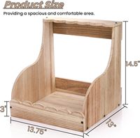 Nichoir en bois JQ pour poules, boîte à œufs à compartiment unique pour poules, nichoir pour canards, oiseaux et volailles