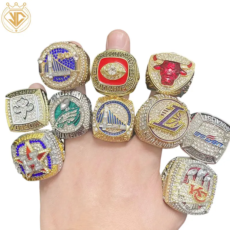 Custom Honkbal Softbal Volleybal Jeugd Kampioen Ringen Basketbal Sport University Usssa Fantasy Voetbal Kampioenschap Ring