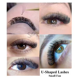 Extensions de <span class=keywords><strong>cils</strong></span> SP EYELASH 3D 4D 5D en forme de W, U, Clover, Y, 0,07 mm, double pointe, éventails préfabriqués C D, extensions de <span class=keywords><strong>cils</strong></span> marque privée - Product Image 5