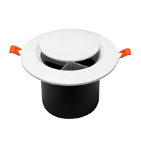 Nouvelle grille d'aération ronde en ABS à clipser, sortie d'air frais et grille d'évacuation pour la ventilation des conduits de climatisation centrale