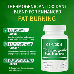 כמוסות תרמו-גניות פרימיום של יצרן ציוד מקורי (OEM) לשריפת שומן, ירידה במשקל, הצרת מותניים, תוסף תזונה לנשים וגברים - Product Image 4