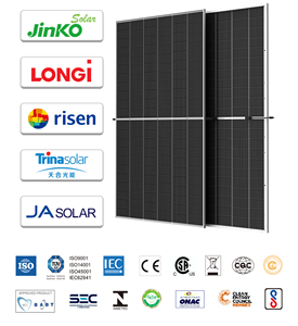 JINKO Tiger NEO 575 W แผงเซลล์แสงอาทิตย์แบบครึ่งเซลล์โมดูล PV สองหน้า575วัตต์สำหรับใช้ในบ้าน - Product Image 3