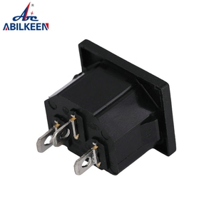 Convertidor de enchufe de toma de corriente CA de 3 pines negro con certificación CE adaptador de corriente CA - Product Image 4