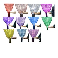 MTF Vente en gros 2*1 mètres Guirlande de ballons laser dorés à LED pour décoration de fête, rideau d'anniversaire