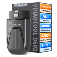 Herramienta de Diagnóstico de Vehículos VDIAGTOOL D502 para EU y EE. UU., Escáner de Sistema Completo para Automóviles, Herramienta de Programación de ECU para Ford Ranger J2534 con Más de 37 Funciones de Reinicio
