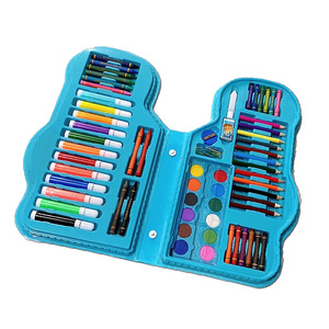 BESTLINE Art Dessin Set Forme <span class=keywords><strong>De</strong></span> Voiture Non-Toxique Enfants Boîtier En Plastique en 70 Pièces Aquarelle Stylo <span class=keywords><strong>Couleur</strong></span> <span class=keywords><strong>Crayon</strong></span> - Product Image 5