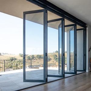 Portes pliantes en aluminium sur mesure pour véranda, en verre Low-E, style accordéon - Product Image 2