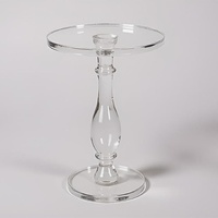 Table d'appoint en acrylique, table de chevet moderne, petite table transparente avec plateau solide pour salon, hôtel, appartement, style minimaliste